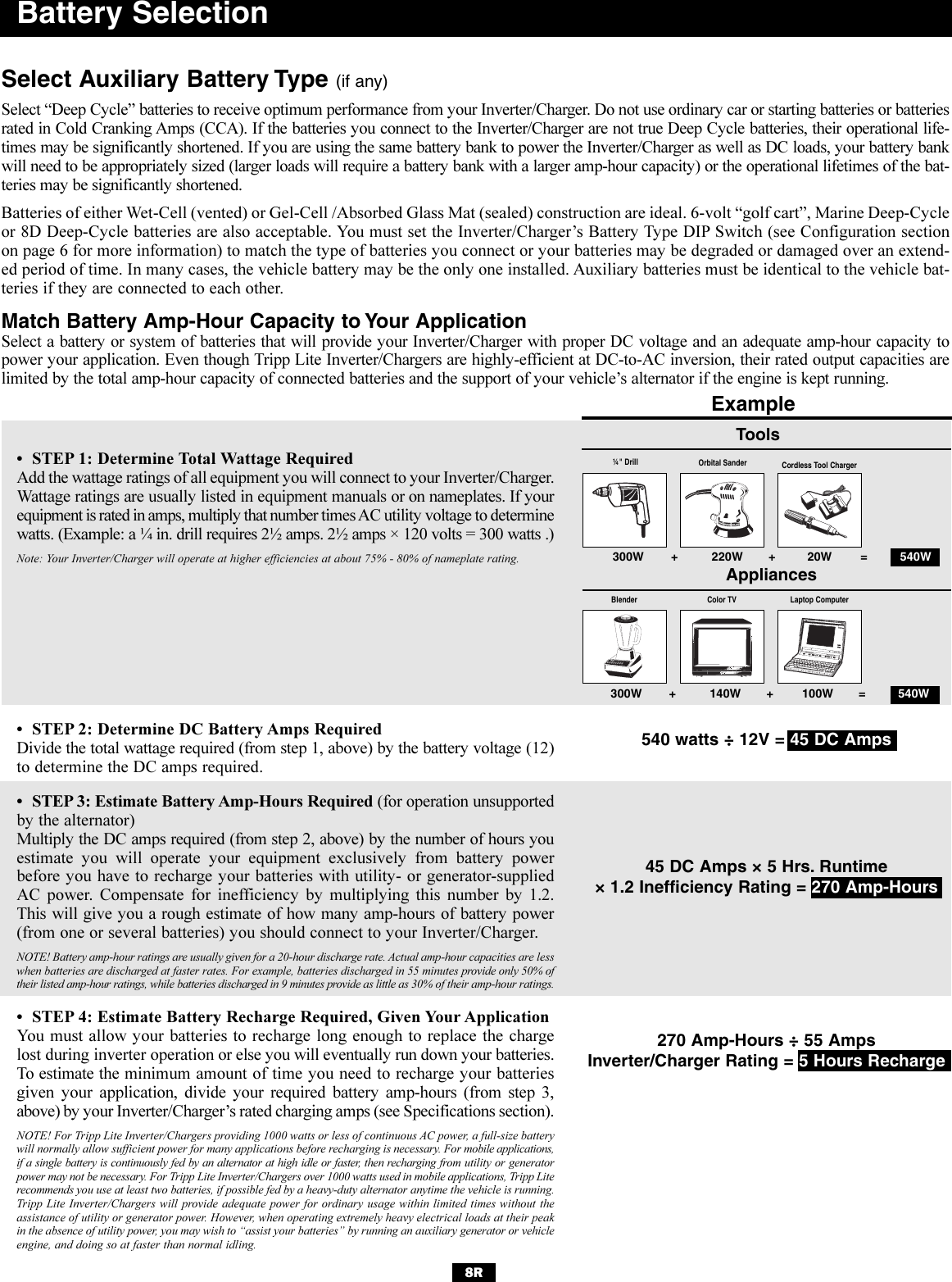 Page 8 of 12 - Tripp-Lite Tripp-Lite-Powerverter-200510095-Users-Manual- 200510095 93-2144 RV Inverter-Charger Owner's Manual Revision  Tripp-lite-powerverter-200510095-users-manual