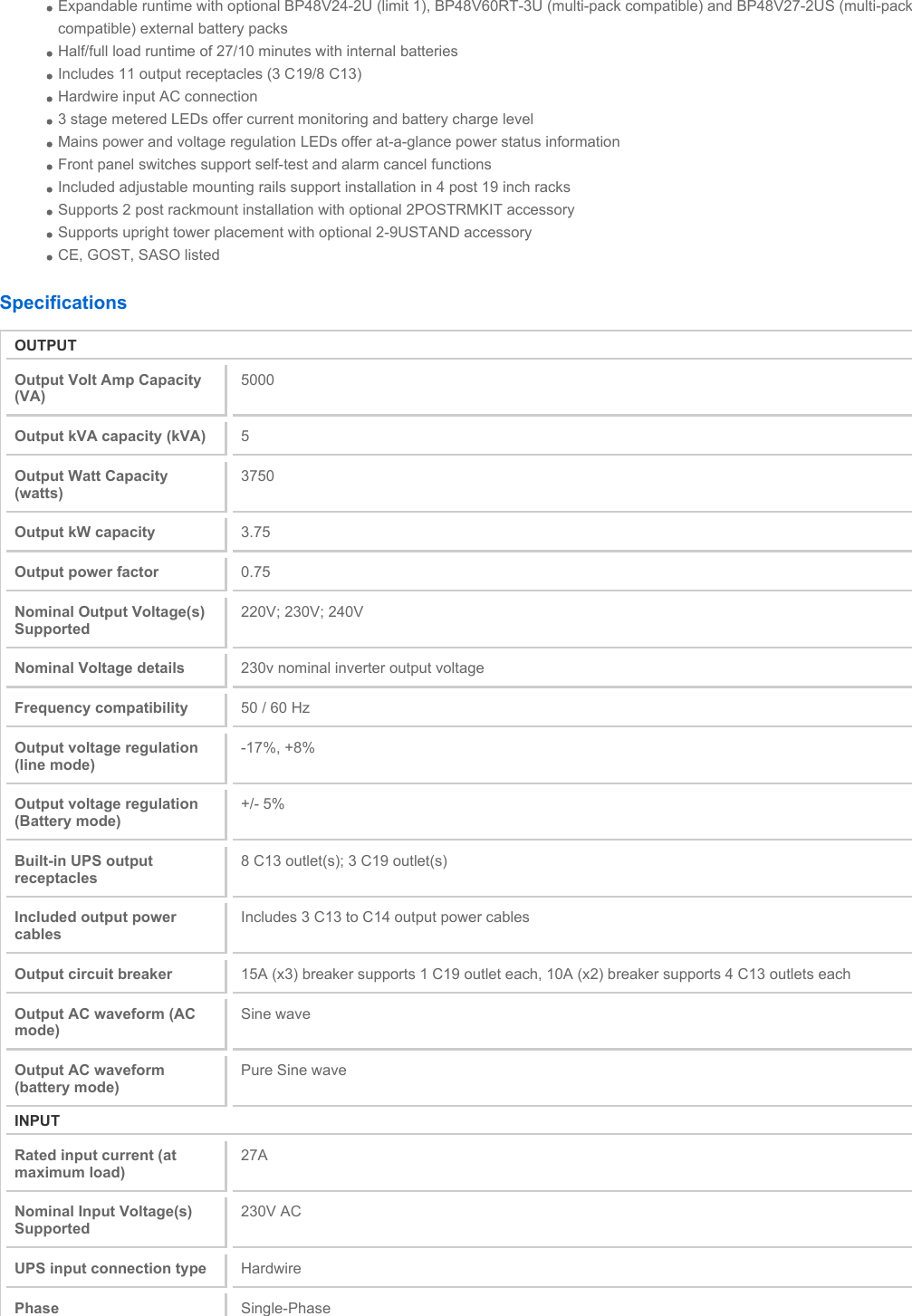 Page 2 of 5 - Tripp-Lite Tripp-Lite-Tripp-Lite-Power-Supply-Smx5000Xlrt3U-Users-Manual-  Tripp-lite-tripp-lite-power-supply-smx5000xlrt3u-users-manual