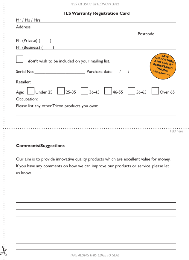 Page 8 of 9 - Triton-Tools Triton-Tools-Lithium-Ion-Cordless-Screwdriver-Users-Manual- TLS_IM_12 Triton-tools-lithium-ion-cordless-screwdriver-users-manual
