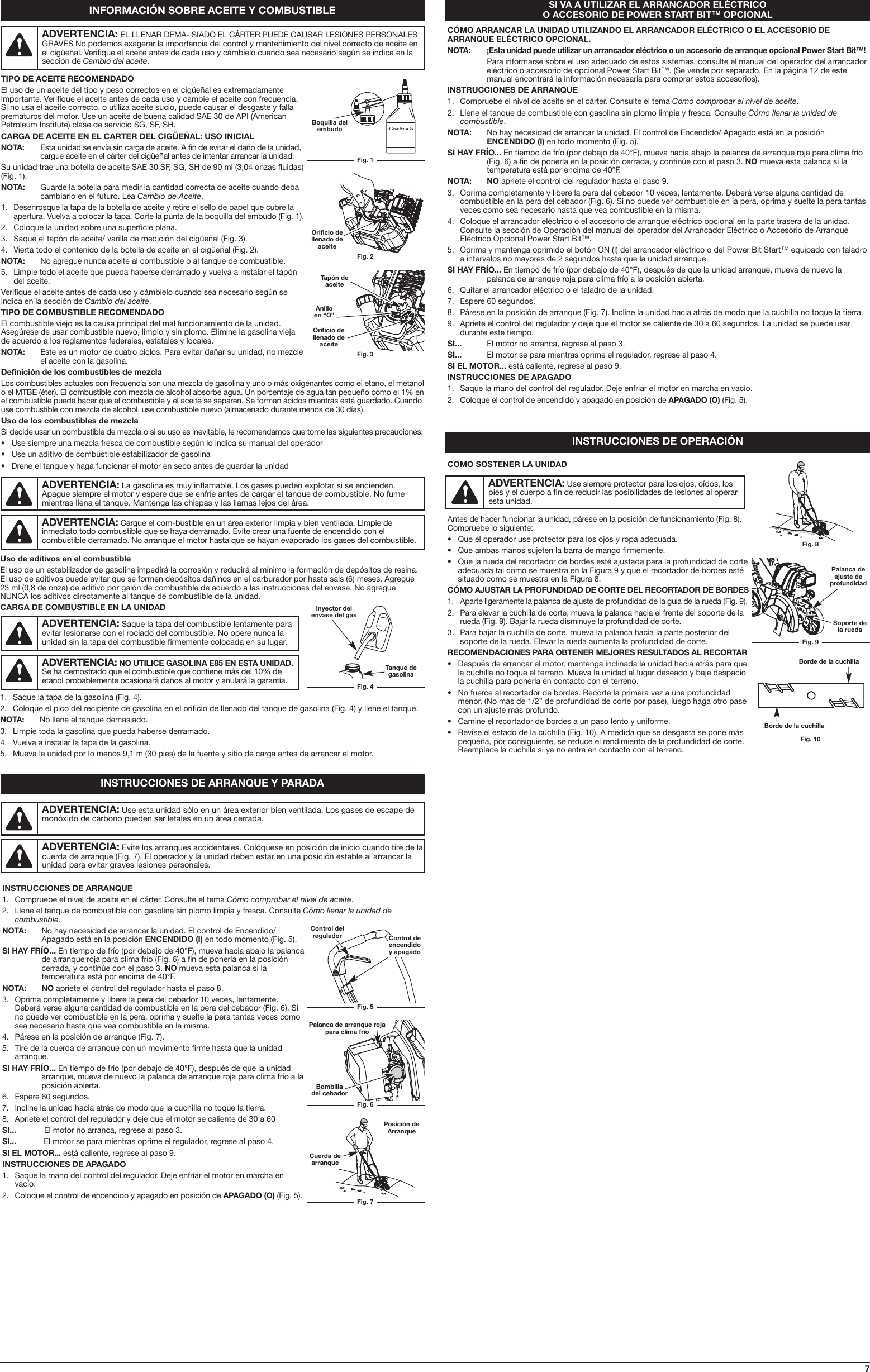 Page 7 of 12 - Troy-Bilt Troy-Bilt-Tb516-Ec-Lawn-Edger-Owner-S-Manual Tabloid