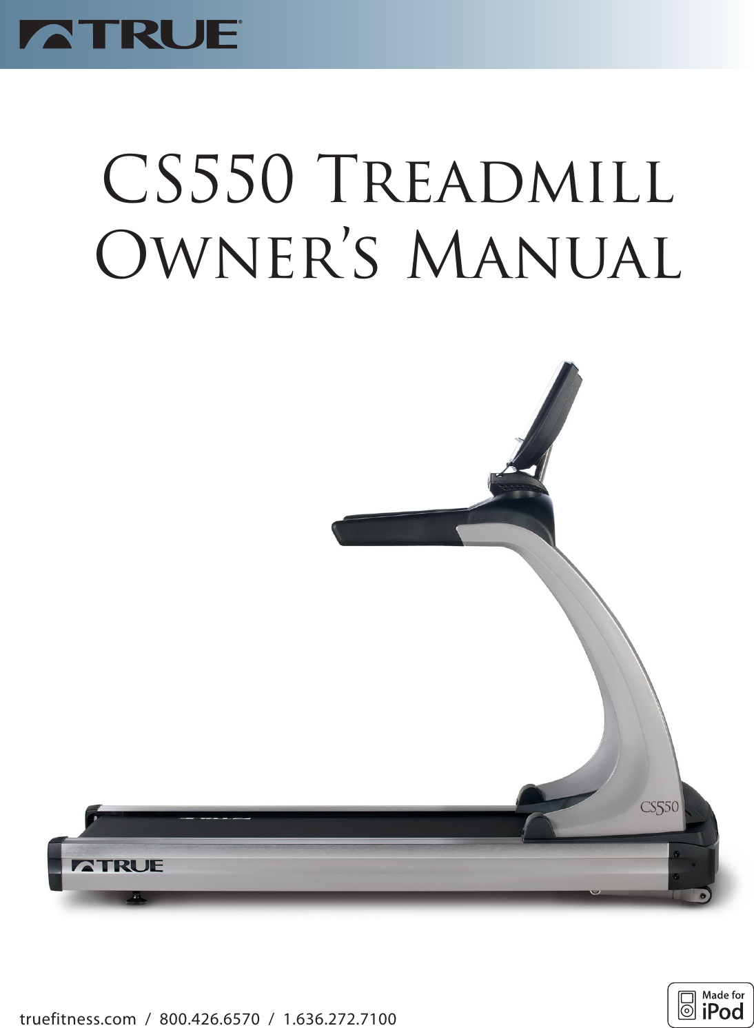 True Fitness Cs550 Users Manual