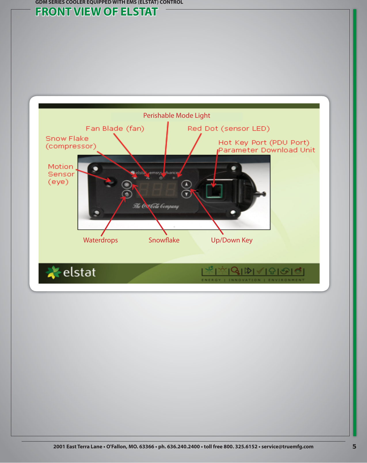 Page 5 of 9 - True-Manufacturing-Company True-Manufacturing-Company-Swing-Glass-Door-Merchandiser-Refrigerator-Gdm-26-Users-Manual- Elstat Training Booklet  True-manufacturing-company-swing-glass-door-merchandiser-refrigerator-gdm-26-users-manual