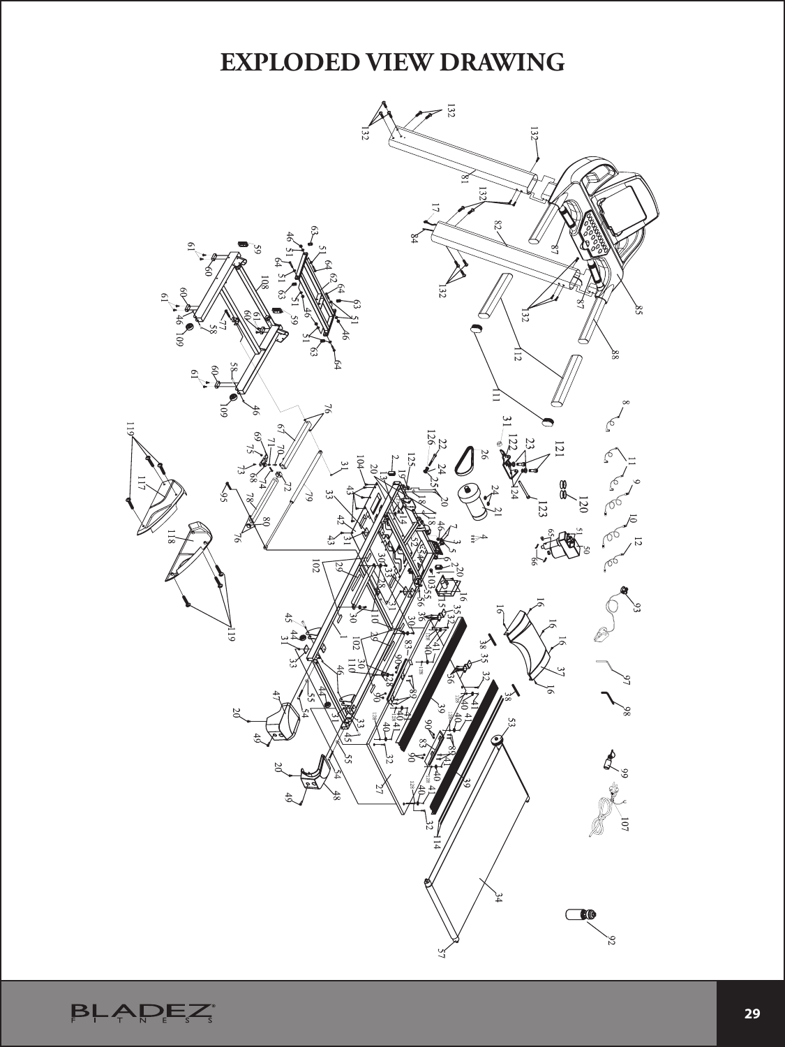  29 EXPLODED VIEW DRAWING