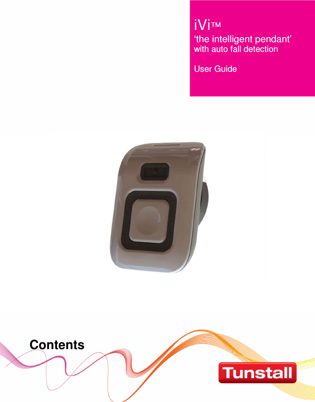               Contents iVi™ ‘the intelligent pendant’  with auto fall detection  User Guide 