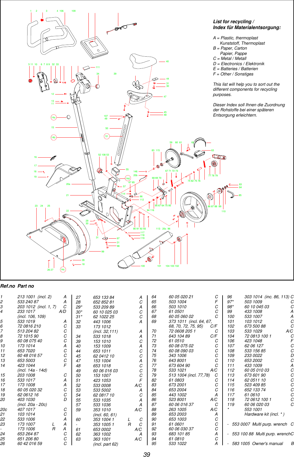 Page 6 of 8 - Tunturi Tunturi-F400-Users-Manual- F 400 GB  Tunturi-f400-users-manual