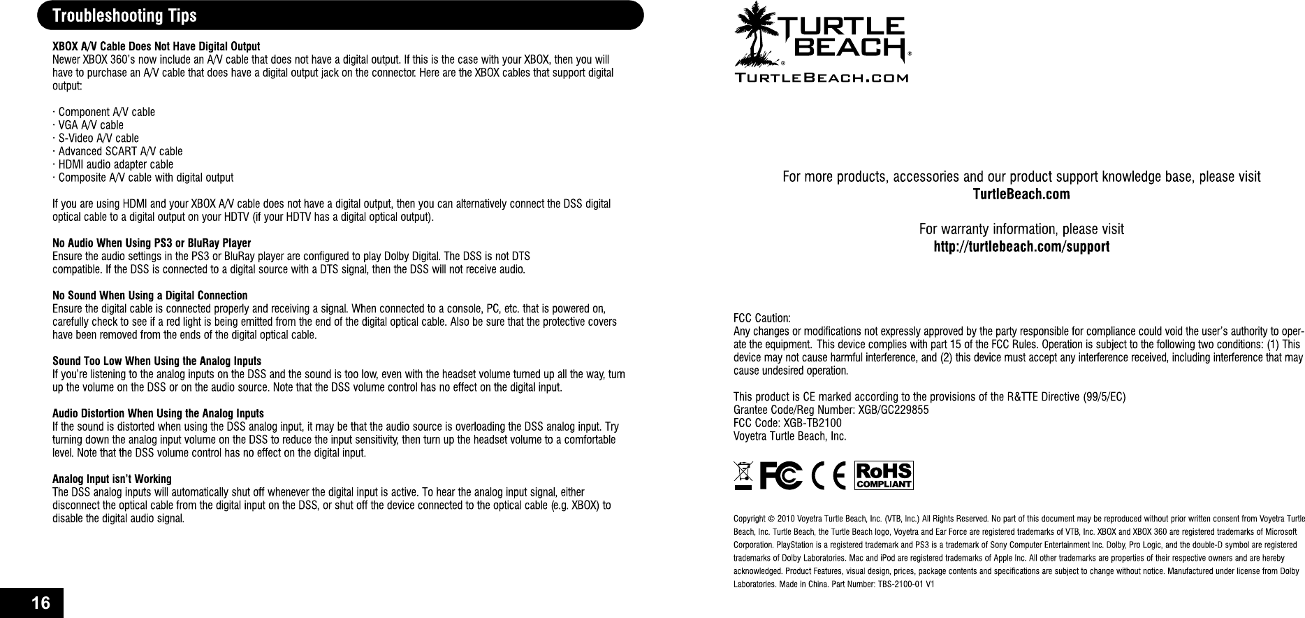 Page 9 of 9 - Turtle-Beach Turtle-Beach-Ear-Force-Dss-Users-Manual-  Turtle-beach-ear-force-dss-users-manual