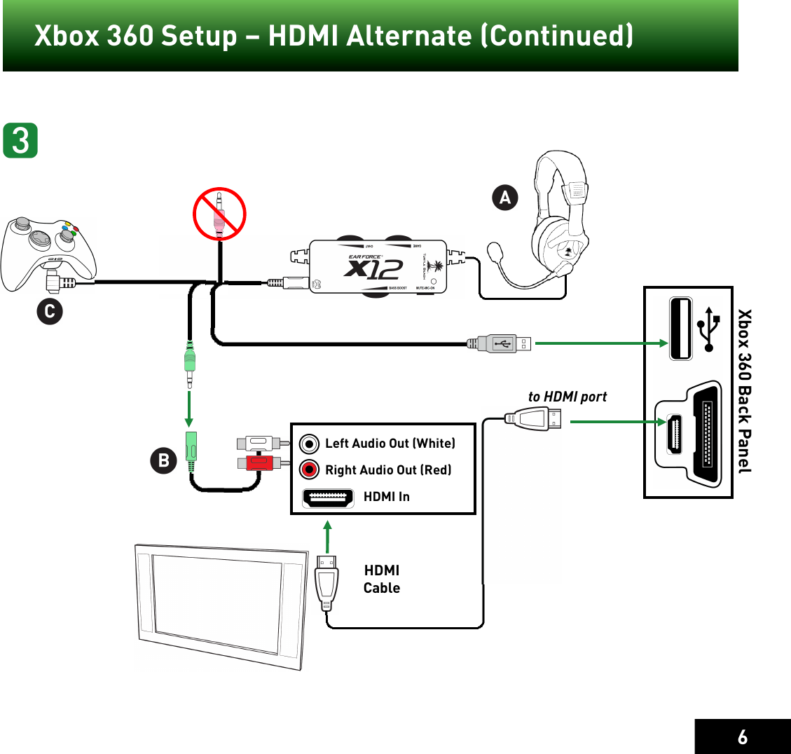 Page 6 of 11 - Turtle-Beach Turtle-Beach-X12-Quickstartguide-Owner-S-Manual X12 Quick Start Guide
