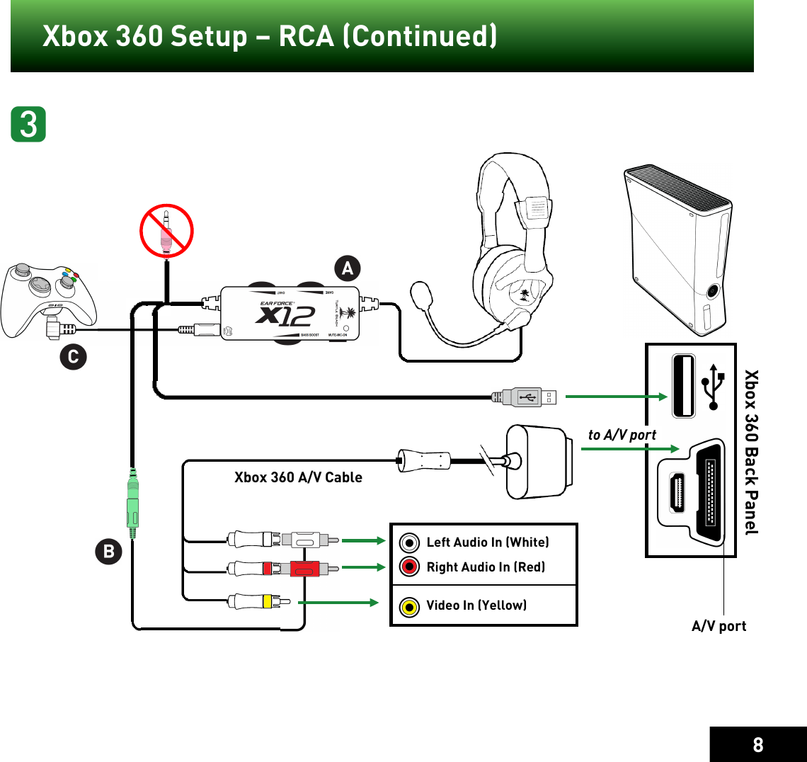 Page 8 of 11 - Turtle-Beach Turtle-Beach-X12-Quickstartguide-Owner-S-Manual X12 Quick Start Guide
