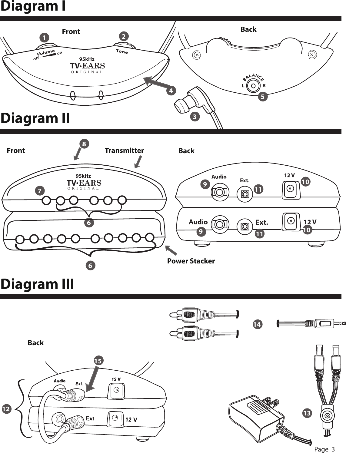 Page 3 of 11 - Tv-Ears Tv-Ears-Headphones-Users-Manual-  Tv-ears-headphones-users-manual