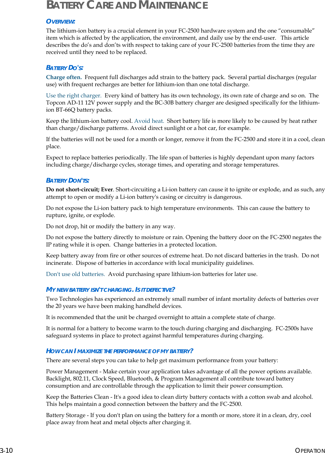 Page 34 of Two Technologies PLAT2008 Commercial / Industrial Handheld Computer User Manual manual p1