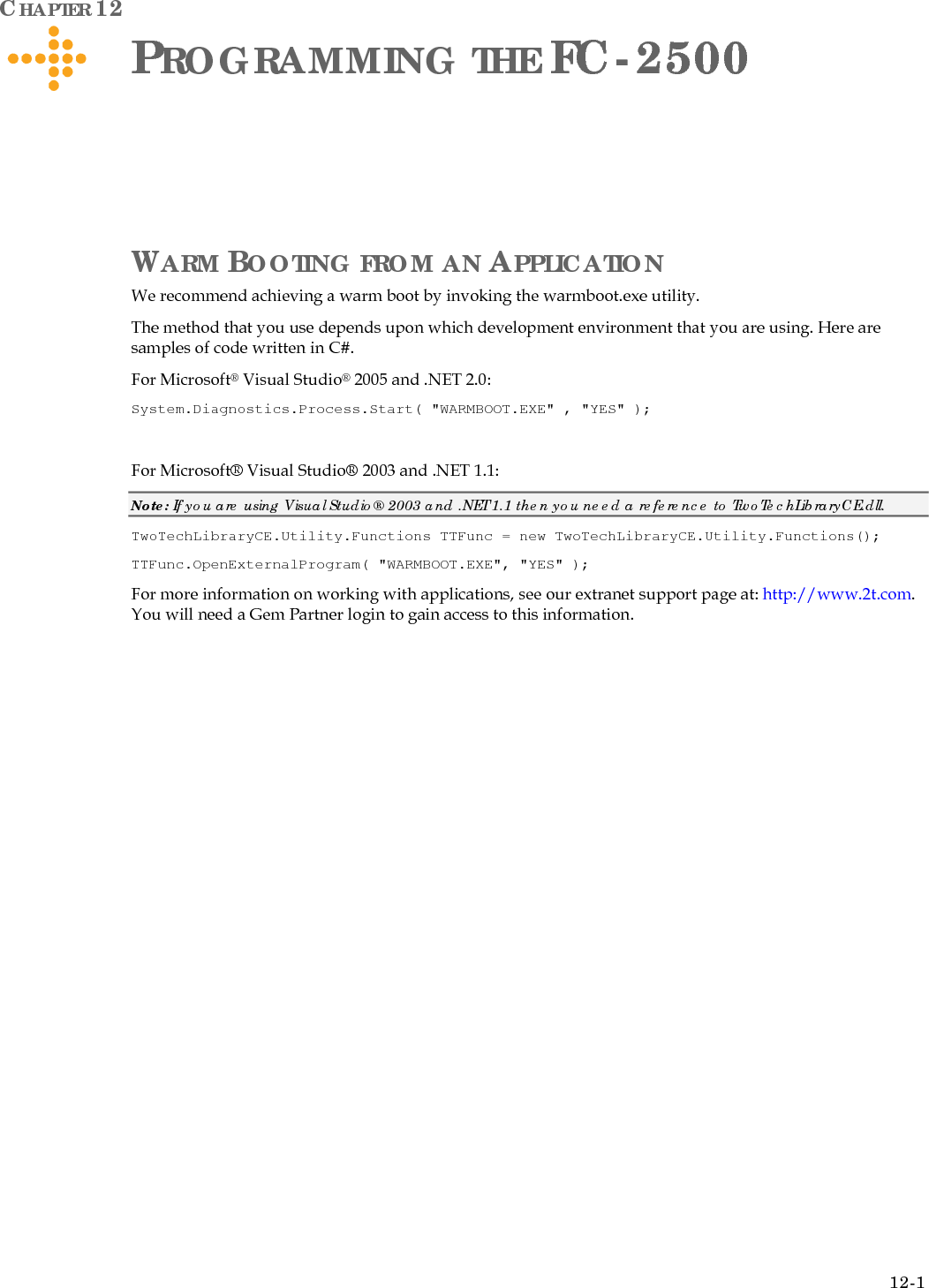Page 88 of Two Technologies PLAT2008 Commercial / Industrial Handheld Computer User Manual manual p2