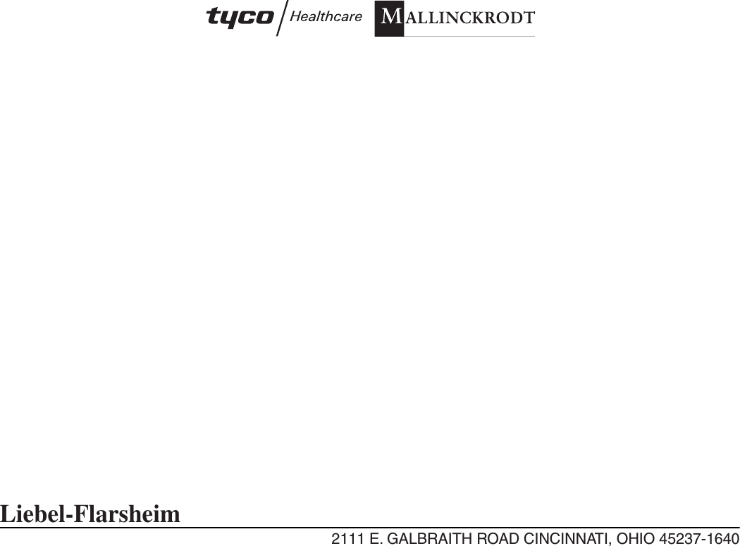 Liebel-Flarsheim2111 E. GALBRAITH ROAD CINCINNATI, OHIO 45237-1640