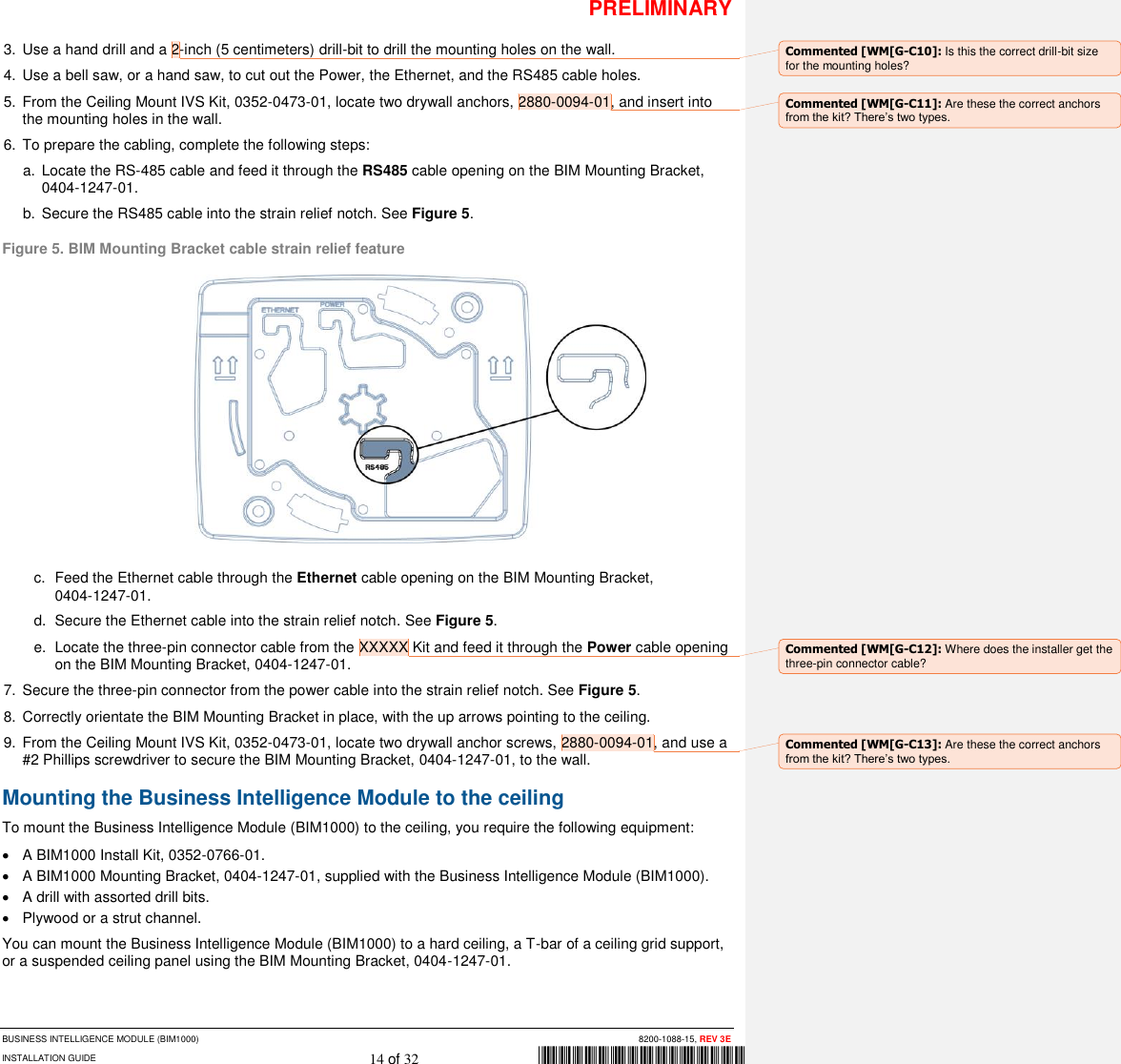 Page 14 of Tyco Safety Sensormatic BIM1000 Business Intelligence Module User Manual 