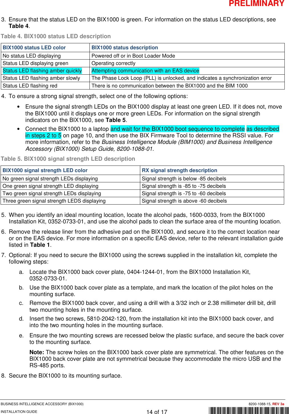 Page 14 of Tyco Safety Sensormatic BIX1000 Business Intelligence Module User Manual BIX1000 Manual Rev3ax