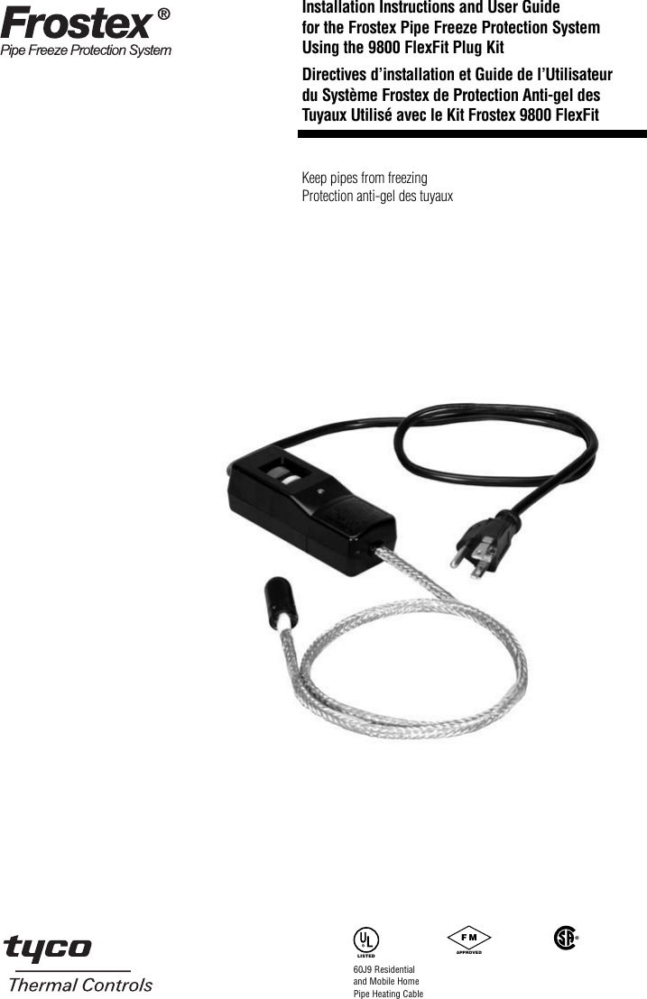 Page 1 of 11 - Tyco Tyco-Frostex-9800-Users-Manual- H56581_0905[1]  Tyco-frostex-9800-users-manual