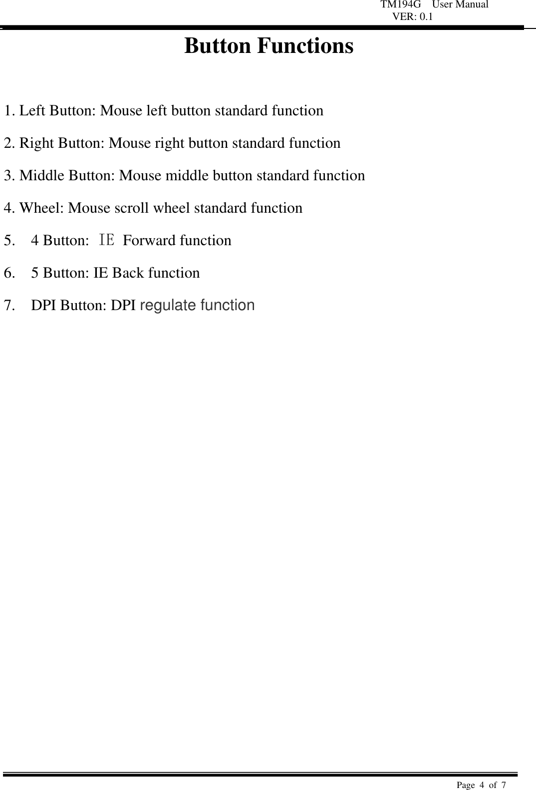 Page 4 of UNICHAIN TECHNOLOGY WM289 Cordless Optical Mouse User Manual USER Manual 01x