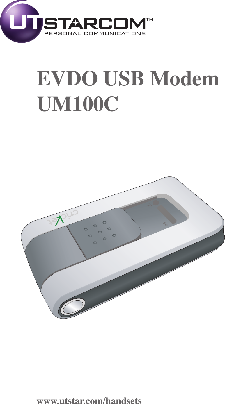 EVDO USB ModemUM100Cwww.utstar.com/handsets