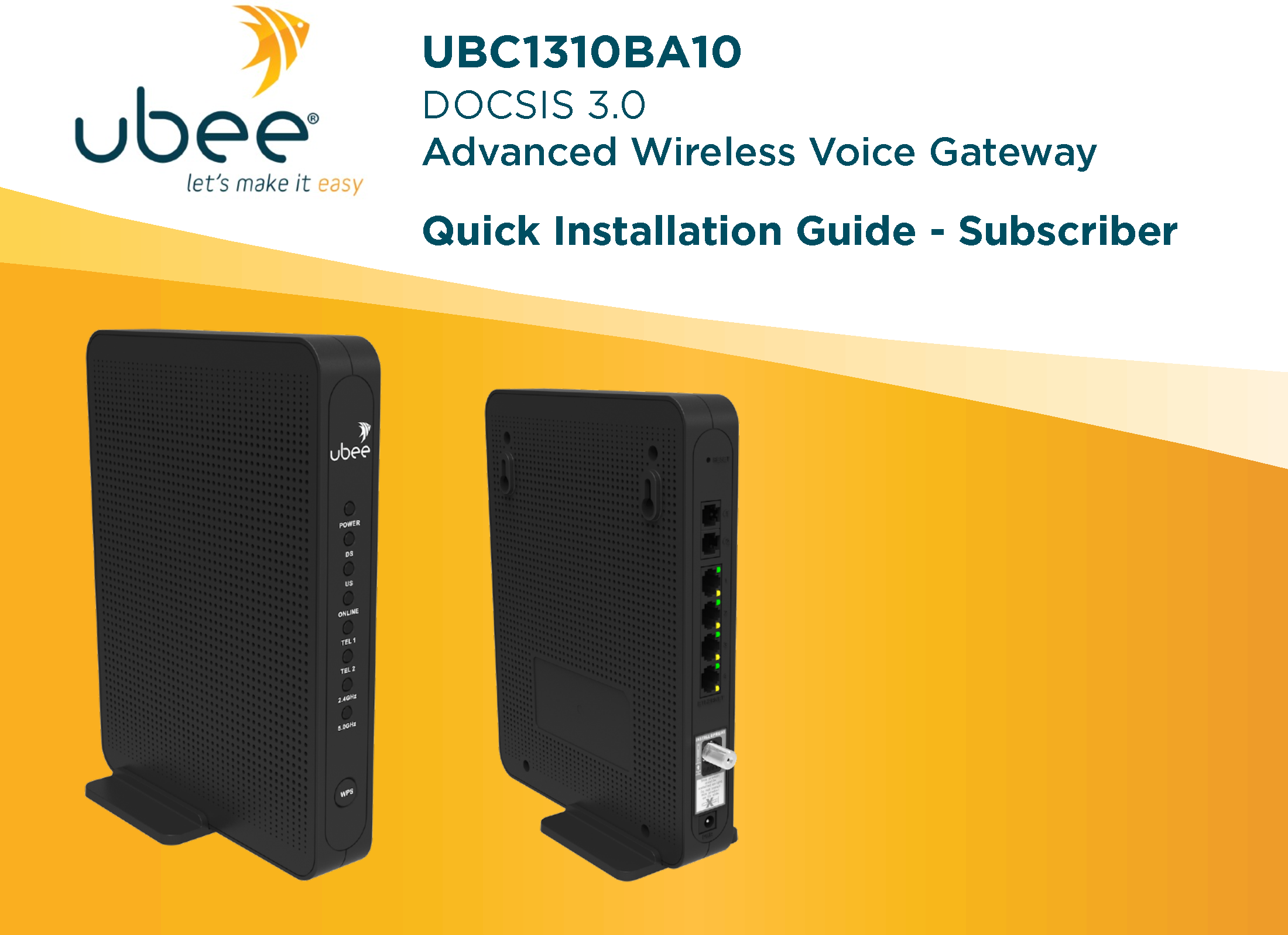 Ubee Interactive R1UBC1310 Cable modem User Manual