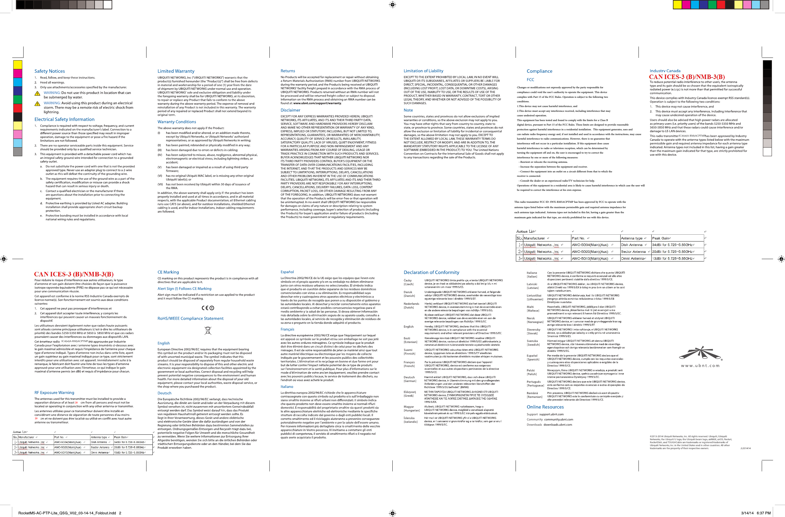 IC:6545A-RM5ACPTMPIC:6545A-RM5ACPTMP2020This radio transmitter FCC ID: SWX-RM5ACPTMP has been approved by FCC to operate with the antenna types listed below with the maximum permissible gain and required antenna impedance for each antenna type indicated. Antenna types not included in this list, having a gain greater than the  maximum gain indicated for that type, are strictly prohibited for use with this device.Changes or modifications not expressly approved by the party responsible for compliance could void the user&rsquo;s authority to operate the equipment. This device complies with Part 15 of the FCC Rules. Operation is subject to the following two conditions. 1.This device may not cause harmful interference, and 2.This device must accept any interference received, including interference that may cause undesired operation. This equipment has been tested and found to comply with the limits for a Class B digital device, pursuant to Part 15 of the FCC Rules. These limits are designed to provide reasonable  protection against harmful interference in a residential installation.  This equipment generates, uses and  can radiate radio frequency energy and, if not installed and used in accordance with the instructions, may cause harmful interference to radio communications. However, there is no guarantee that interference will not occur in a particular installation. If this equipment does cause harmful interference to radio or television reception, which can be determined by turning the equipment off and on, the user is encouraged to try to correct the interference by one or more of the following measures:   --Reorient or relocate the receiving antenna.   --Increase the separation between the equipment and receiver.   --Connect the equipment into an outlet on a circuit different from that to which the  receiver is connected.   --Consult the dealer or an experienced radio/TV technician for help. Operations of this equipment in a residential area is likely to cause harmful interference in which case the user will  be required to correct the interference at his own expense. 