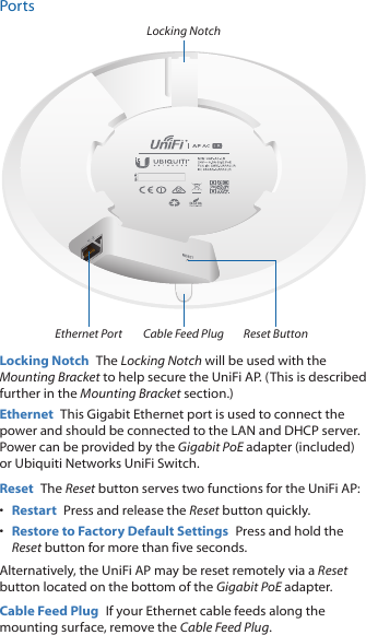 Networks Access Point User Manual UniFi UAP AC LR Quick Guide