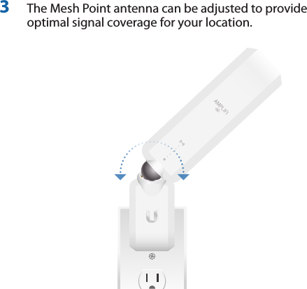 3  The Mesh Point antenna can be adjusted to provide optimal signal coverage for your location.