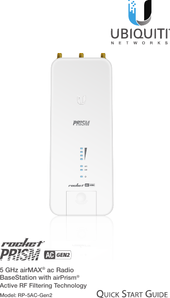5 GHz airMAX® ac Radio BaseStation with airPrism® Active RF Filtering TechnologyModel: RP-5AC-Gen2