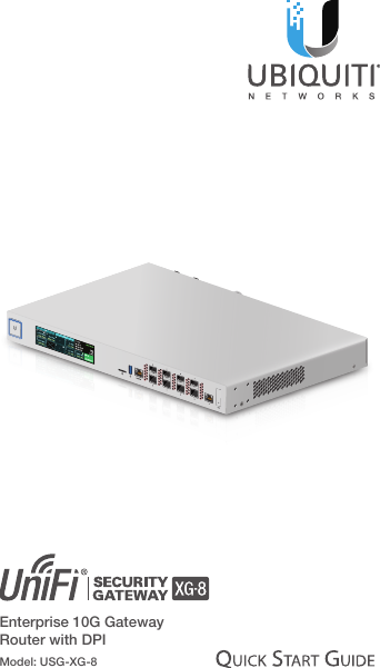 Enterprise 10G Gateway Router with DPIModel: USG-XG-8