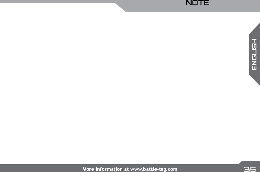 UBISOFTENGLISHMore information at www.battle-tag.com 35NOTE