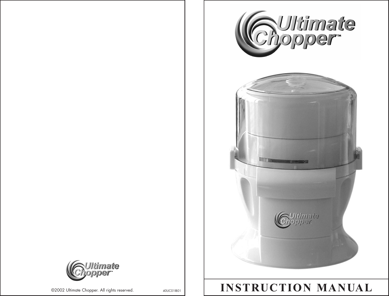 Page 1 of 4 - Ultimate-Products Ultimate-Products-Food-Chopper-Users-Manual- Chopper_UL_Manual_eng  Ultimate-products-food-chopper-users-manual