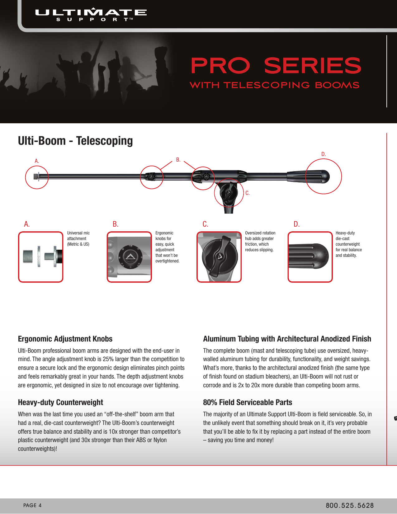 Page 4 of 8 - Ultimate-Support-Systems Ultimate-Support-Systems-Microphone-Pro-Sb-Users-Manual-  Ultimate-support-systems-microphone-pro-sb-users-manual