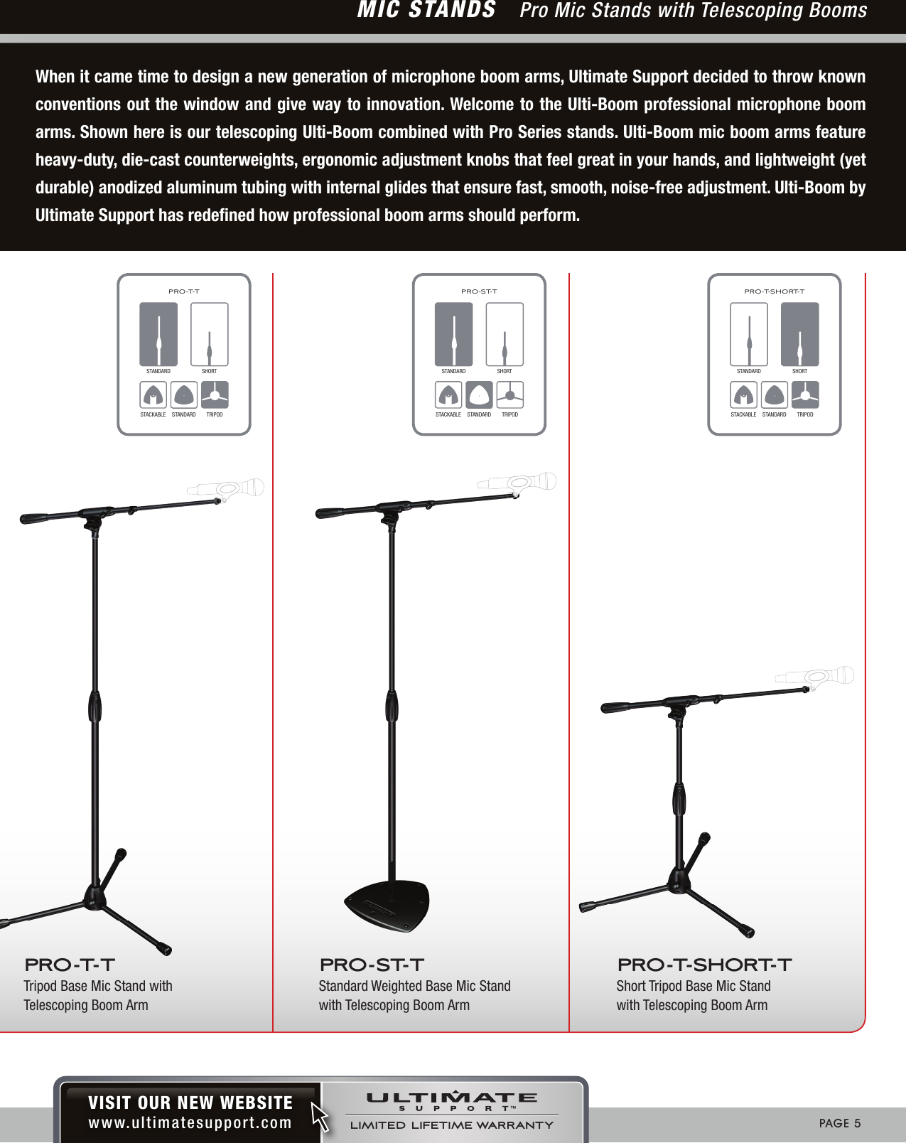 Page 5 of 8 - Ultimate-Support-Systems Ultimate-Support-Systems-Microphone-Pro-Sb-Users-Manual-  Ultimate-support-systems-microphone-pro-sb-users-manual