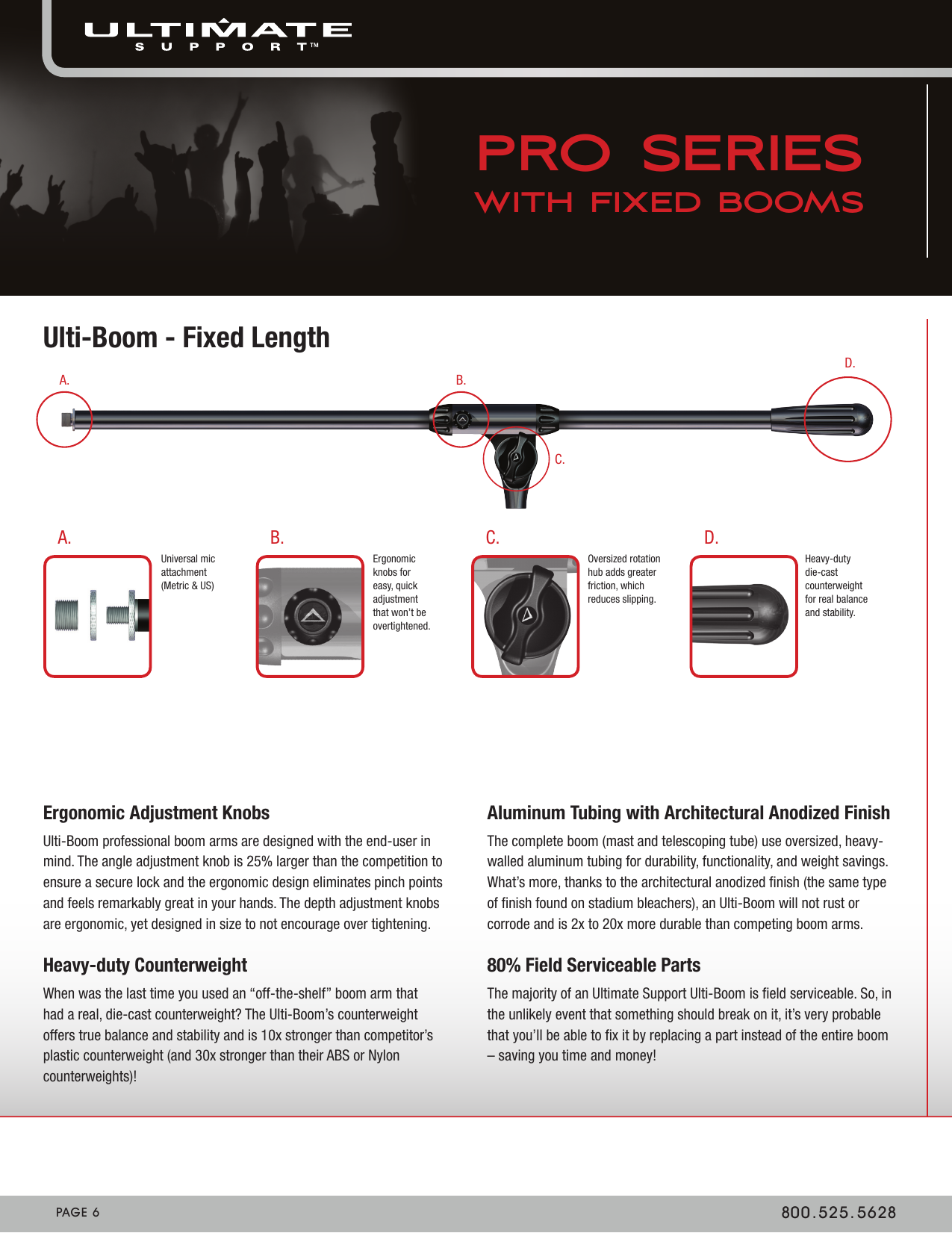 Page 6 of 8 - Ultimate-Support-Systems Ultimate-Support-Systems-Microphone-Pro-Sb-Users-Manual-  Ultimate-support-systems-microphone-pro-sb-users-manual