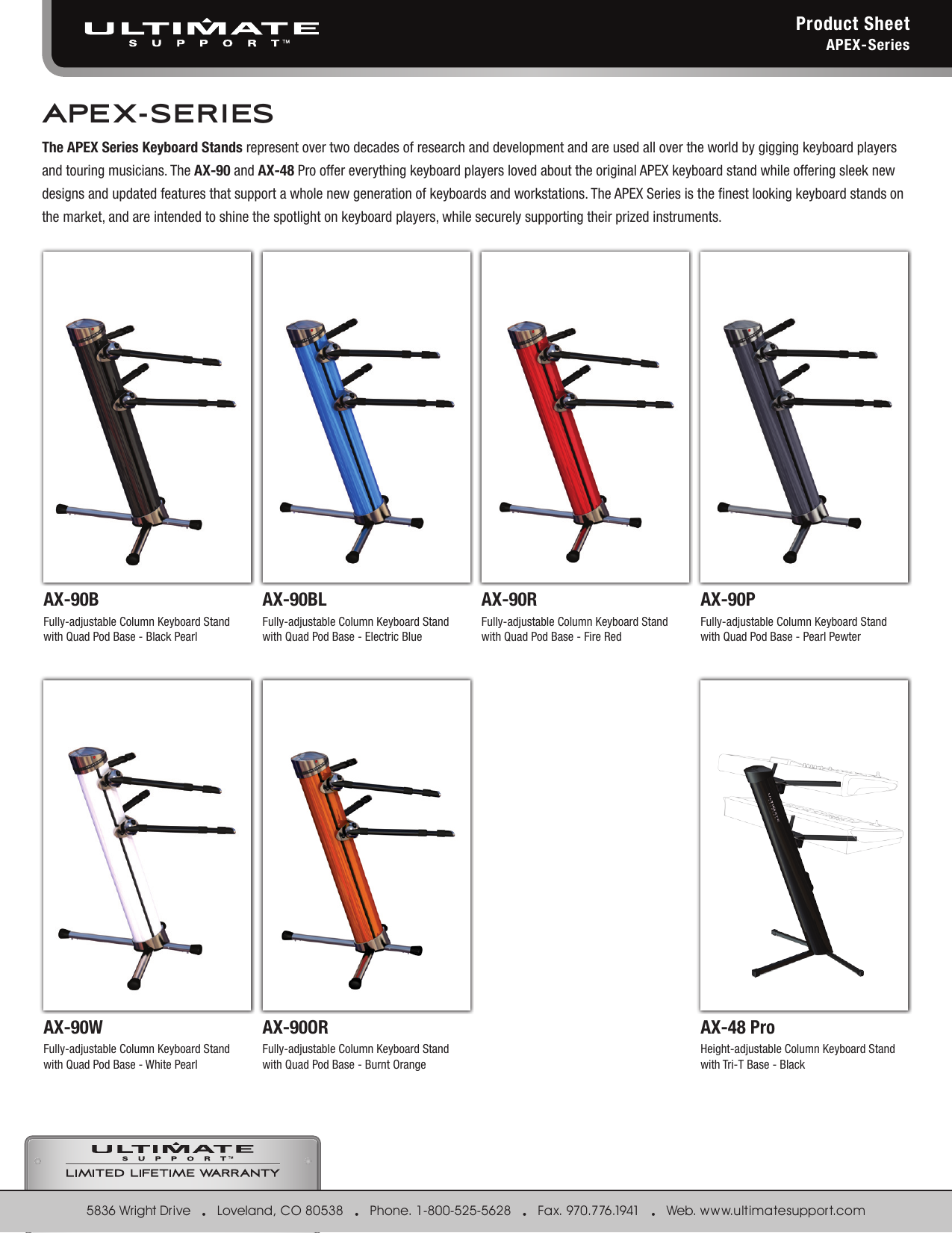 Page 2 of 2 - Ultimate-Support-Systems Ultimate-Support-Systems-Switch-Ax-90B-Users-Manual-  Ultimate-support-systems-switch-ax-90b-users-manual