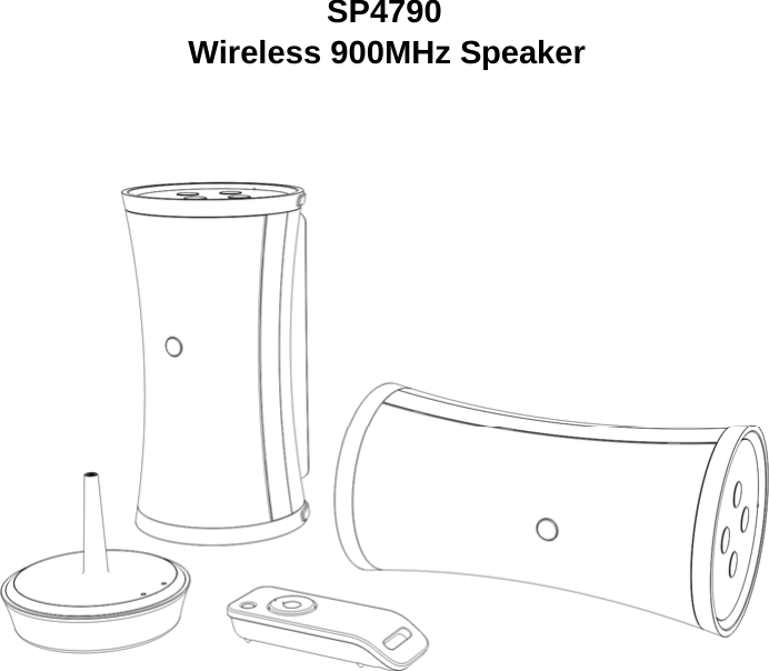  SP4790 Wireless 900MHz Speaker                 