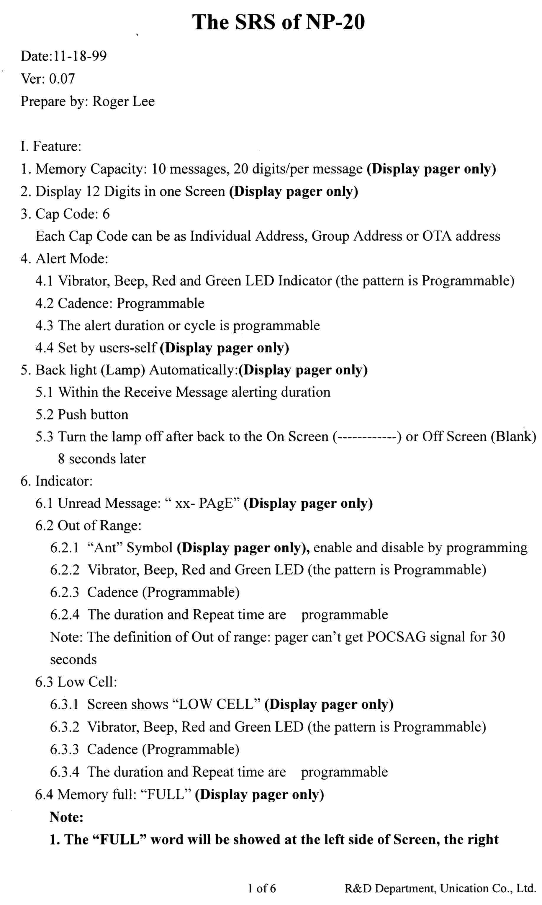 TONE PAGER User Manual