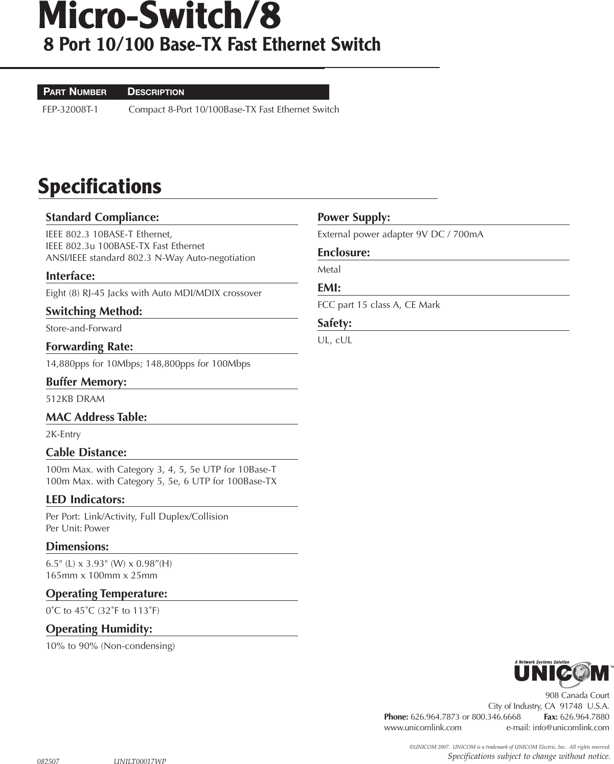 Page 2 of 3 - Unicom-Electric Unicom-Electric-Micro-Switch-5-Users-Manual- Rebate Jacks Flyer Unicom-electric-micro-switch-5-users-manual