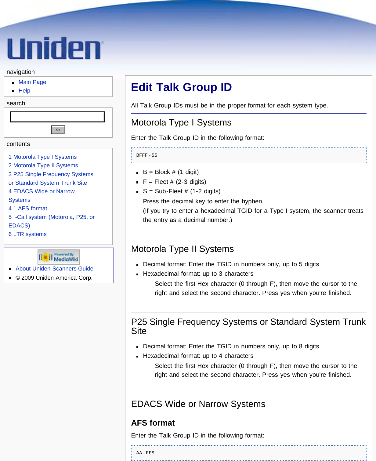 Page 125 of Uniden America UB359 Handheld Scanning Receiver User Manual Main Page   Uniden Scanners Guide
