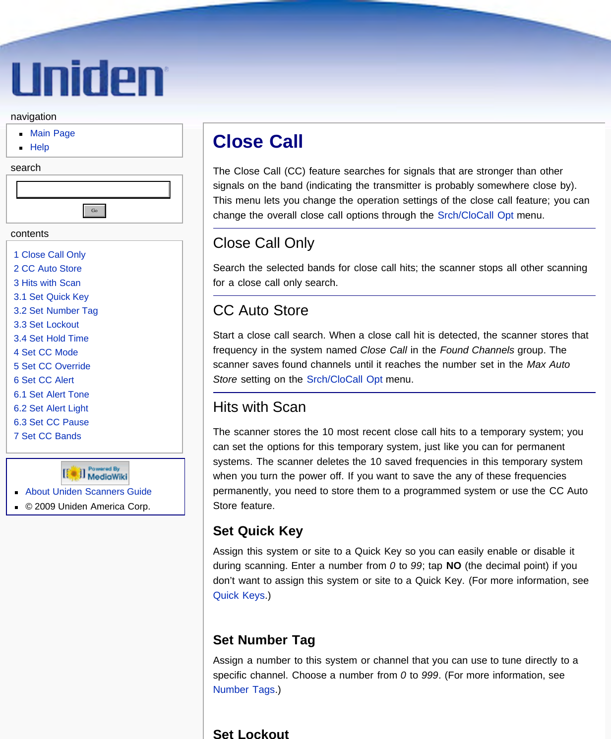 Page 140 of Uniden America UB359 Handheld Scanning Receiver User Manual Main Page   Uniden Scanners Guide