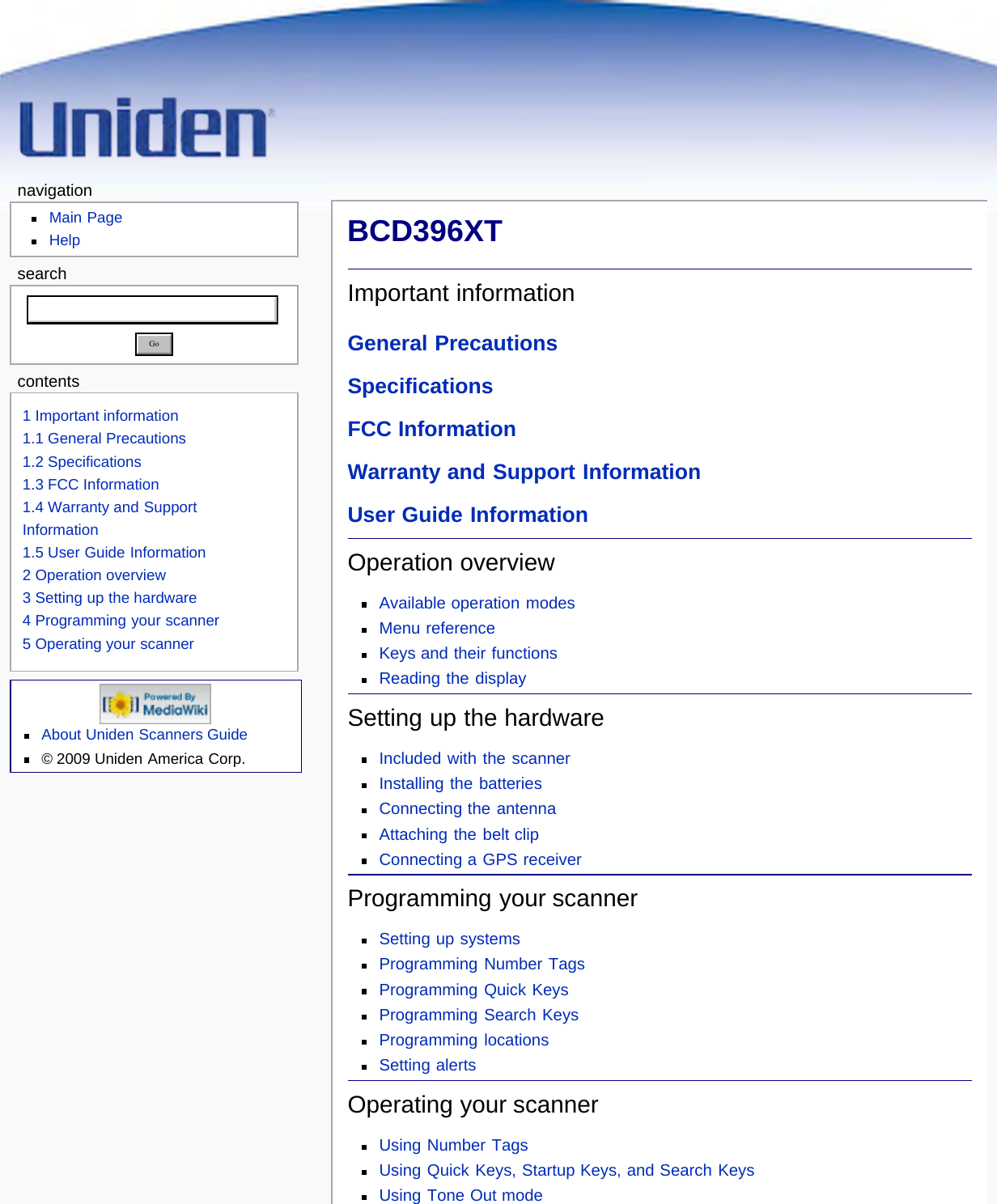 Page 4 of Uniden America UB359 Handheld Scanning Receiver User Manual Main Page   Uniden Scanners Guide