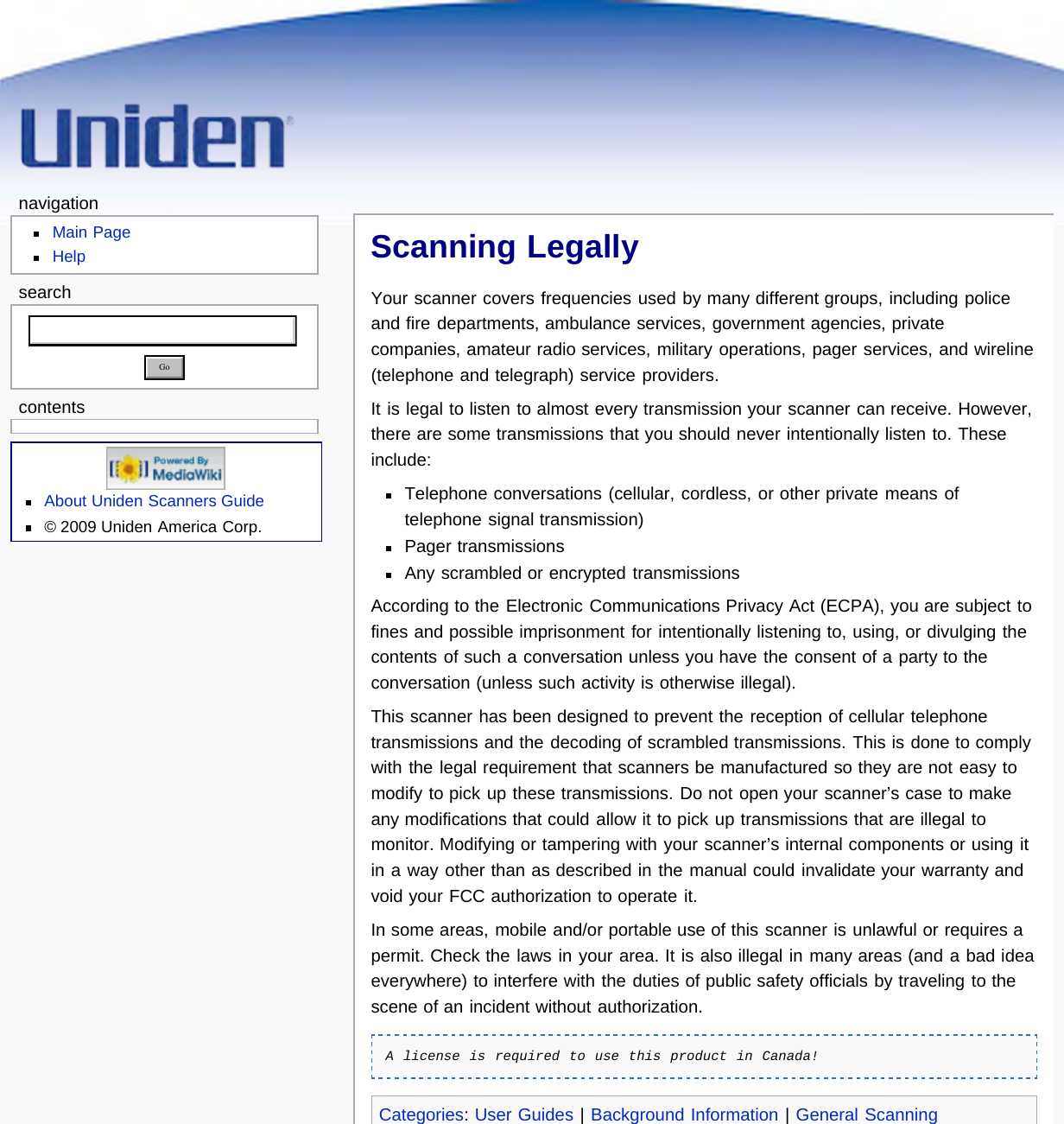 Page 43 of Uniden America UB359 Handheld Scanning Receiver User Manual Main Page   Uniden Scanners Guide