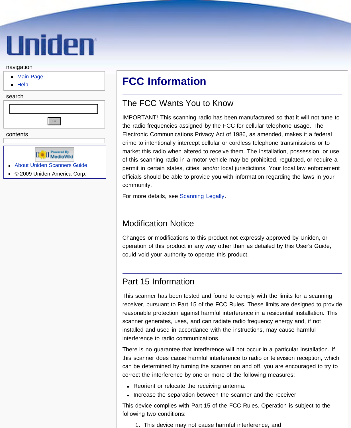 Page 45 of Uniden America UB359 Handheld Scanning Receiver User Manual Main Page   Uniden Scanners Guide