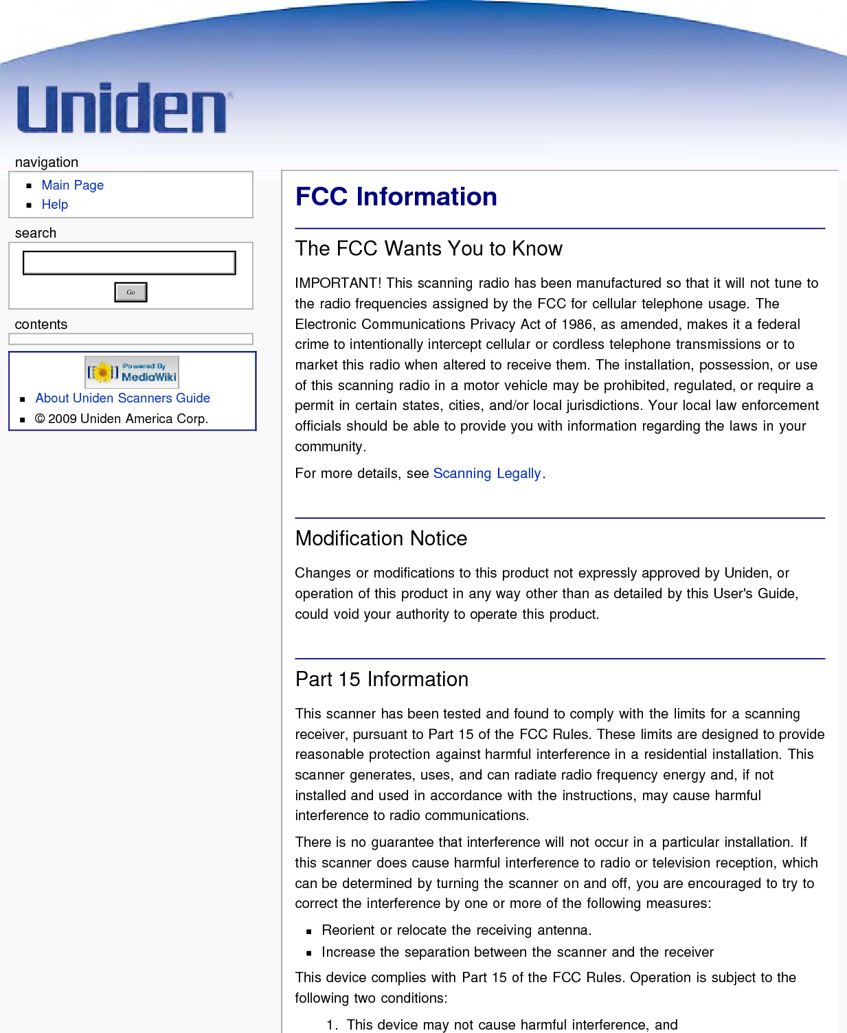 Page 46 of Uniden America UB359 Handheld Scanning Receiver User Manual Main Page   Uniden Scanners Guide