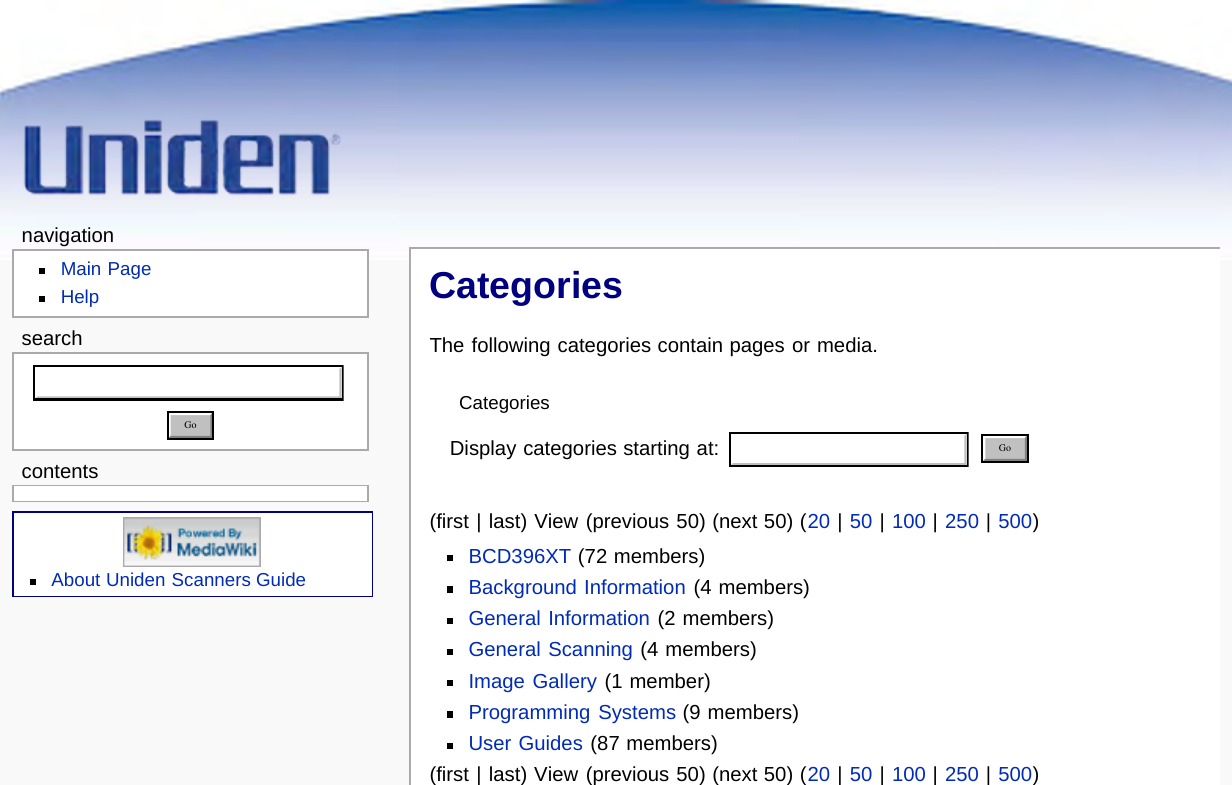 Page 50 of Uniden America UB359 Handheld Scanning Receiver User Manual Main Page   Uniden Scanners Guide