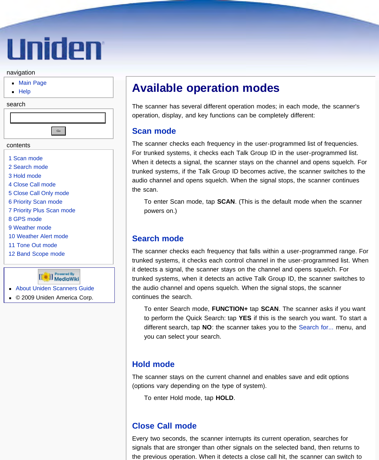 Page 56 of Uniden America UB359 Handheld Scanning Receiver User Manual Main Page   Uniden Scanners Guide