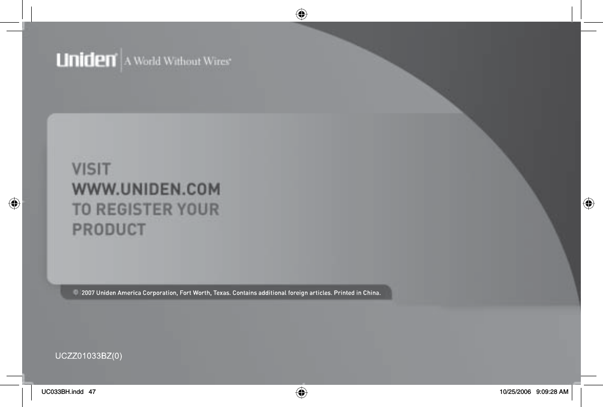 UC033BH.indd 47UC033BH.indd   4710/25/2006 9:09:28 AM10/25/2006   9:09:28 AM