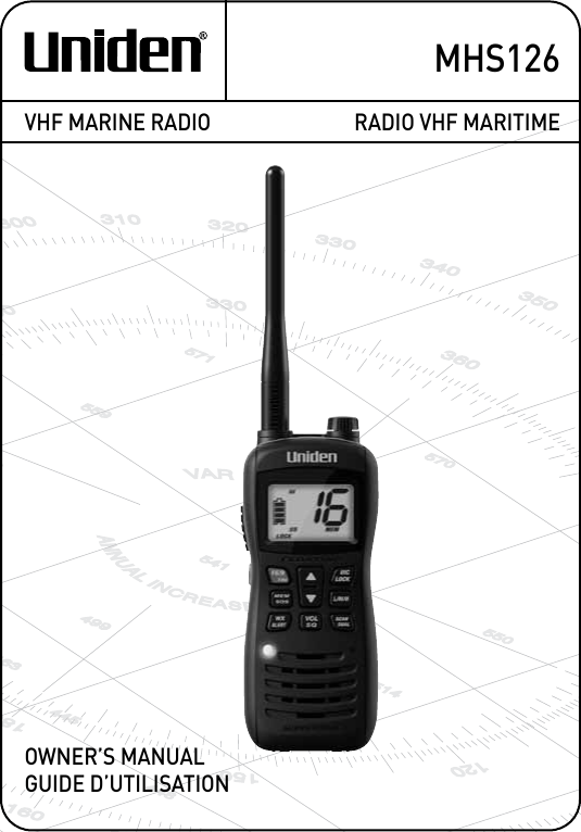 MHS126RADIO VHF MARITIMEGUIDE D’UTILISATIONVHF MARINE RADIOOWNER’S MANUAL