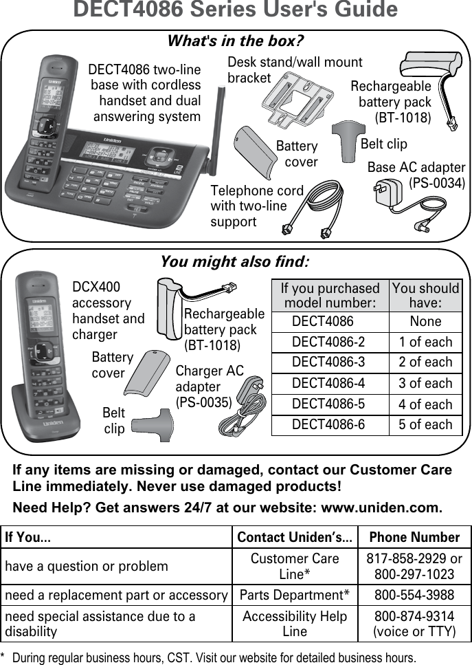 Uniden User Manual