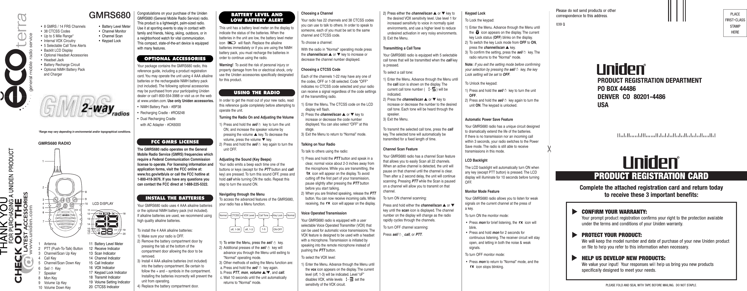 Page 1 of 2 - Uniden Uniden-Ecoterra-Gmrs680-Users-Manual- UT01893ZZ_1  Uniden-ecoterra-gmrs680-users-manual