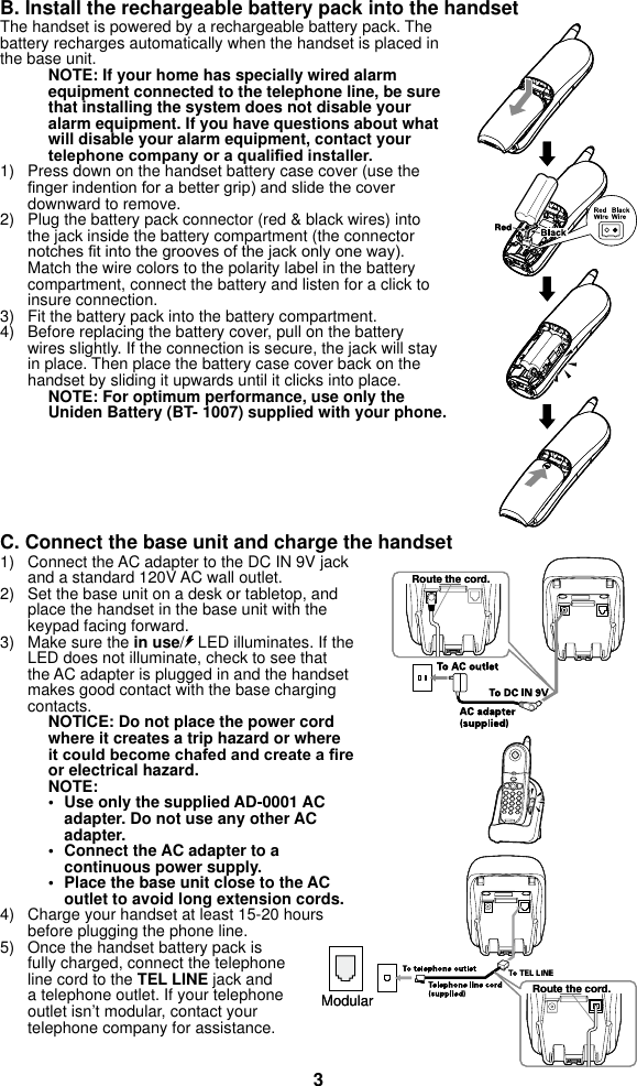 Page 4 of 12 - Uniden Uniden-Exp4540-Owners-Manual-  Uniden-exp4540-owners-manual