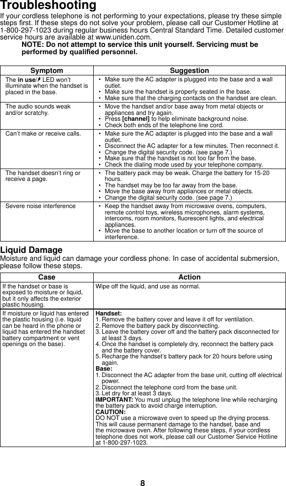 Page 9 of 12 - Uniden Uniden-Exp4540-Owners-Manual-  Uniden-exp4540-owners-manual